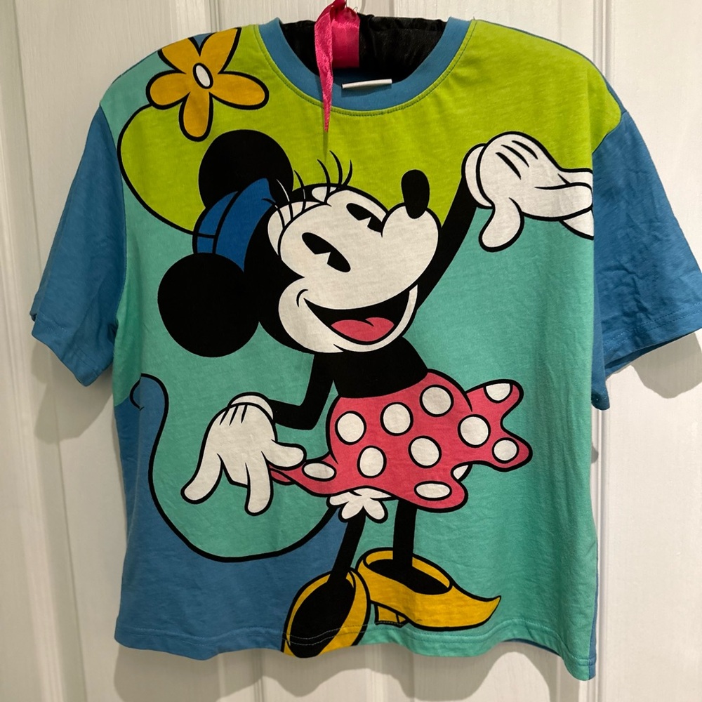Minnie neon cropped top